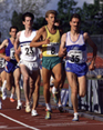 35 Eamon Martin, 8 Steve Cram and 23 Tom Hanlon UK Champs 1989